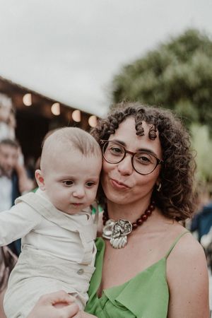 A tender moment captured during wedding cocktail by a porto wedding photographer