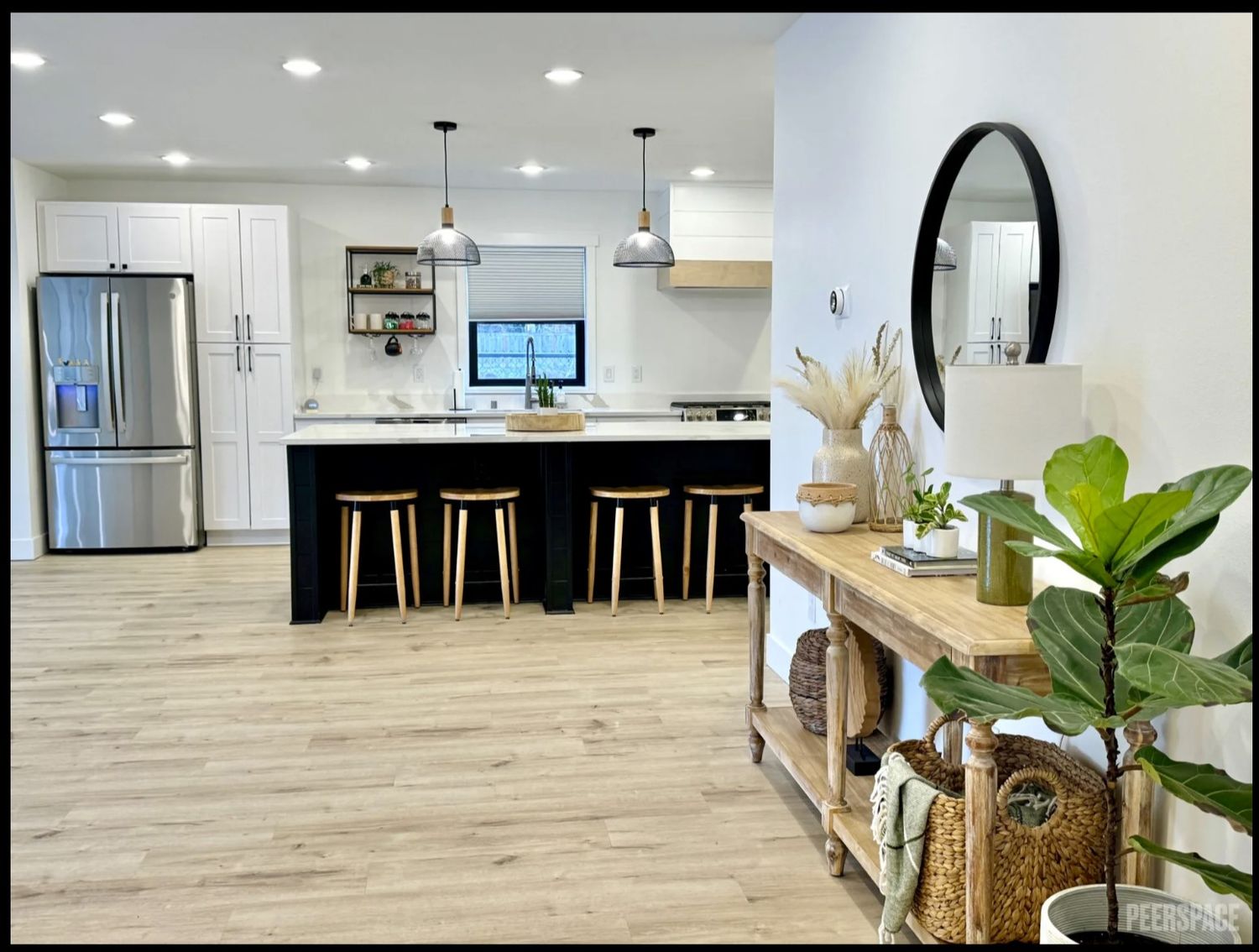 The Goat House photoshoot rental space in Bothell, WA kitchen view of the space