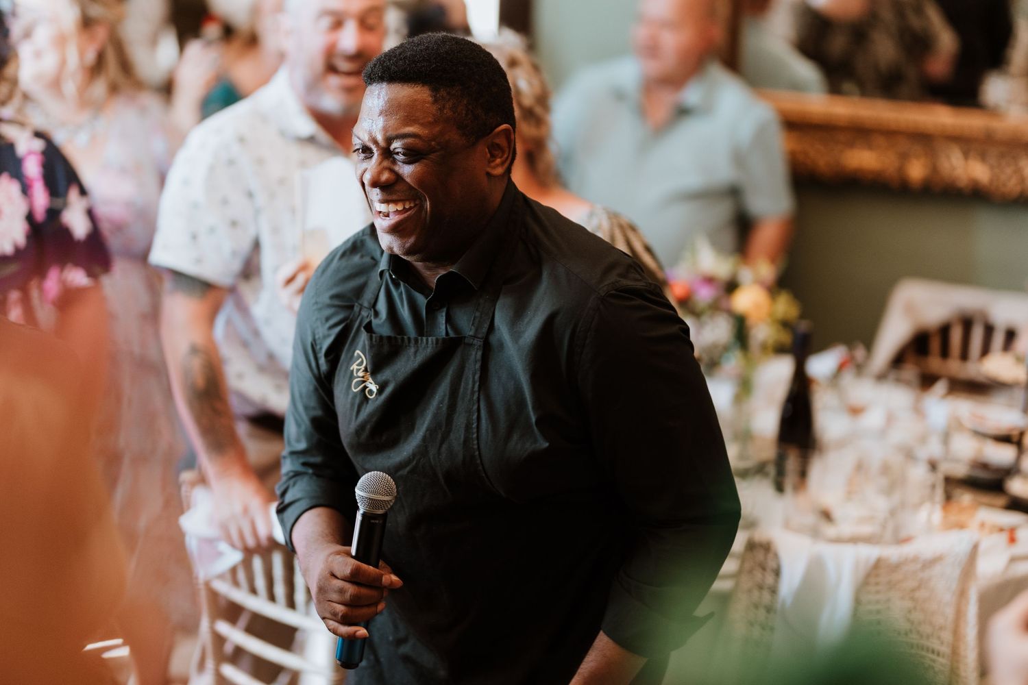 Singing waiter at Dunwood Hall