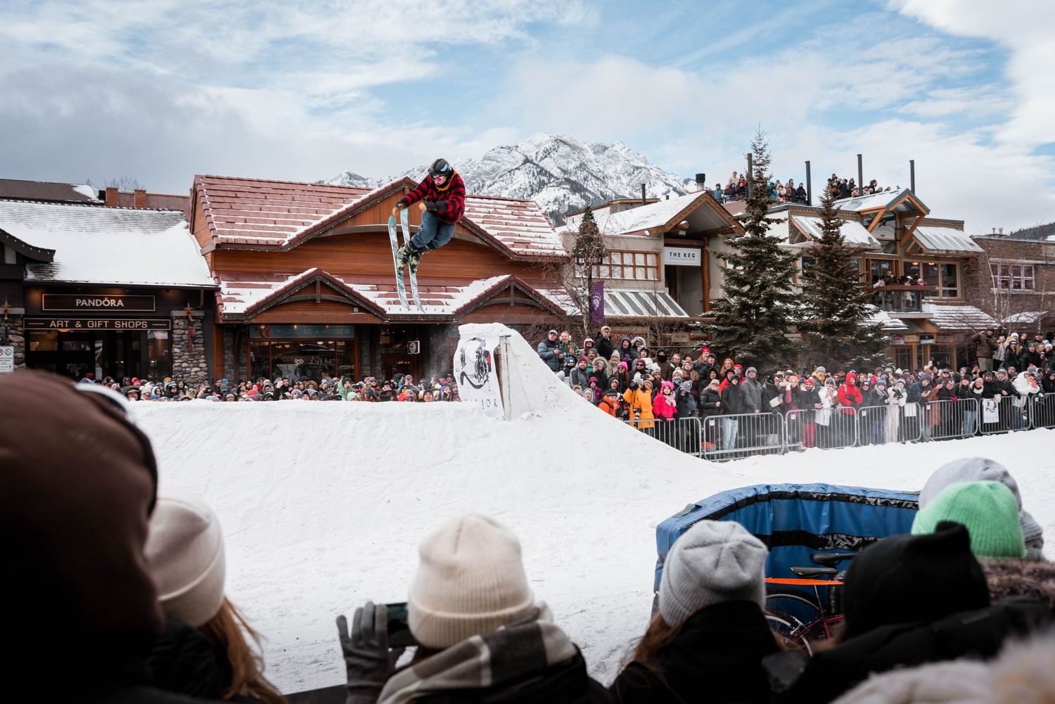 Skiing, Skijoring, horse, Banff, Commercial photography