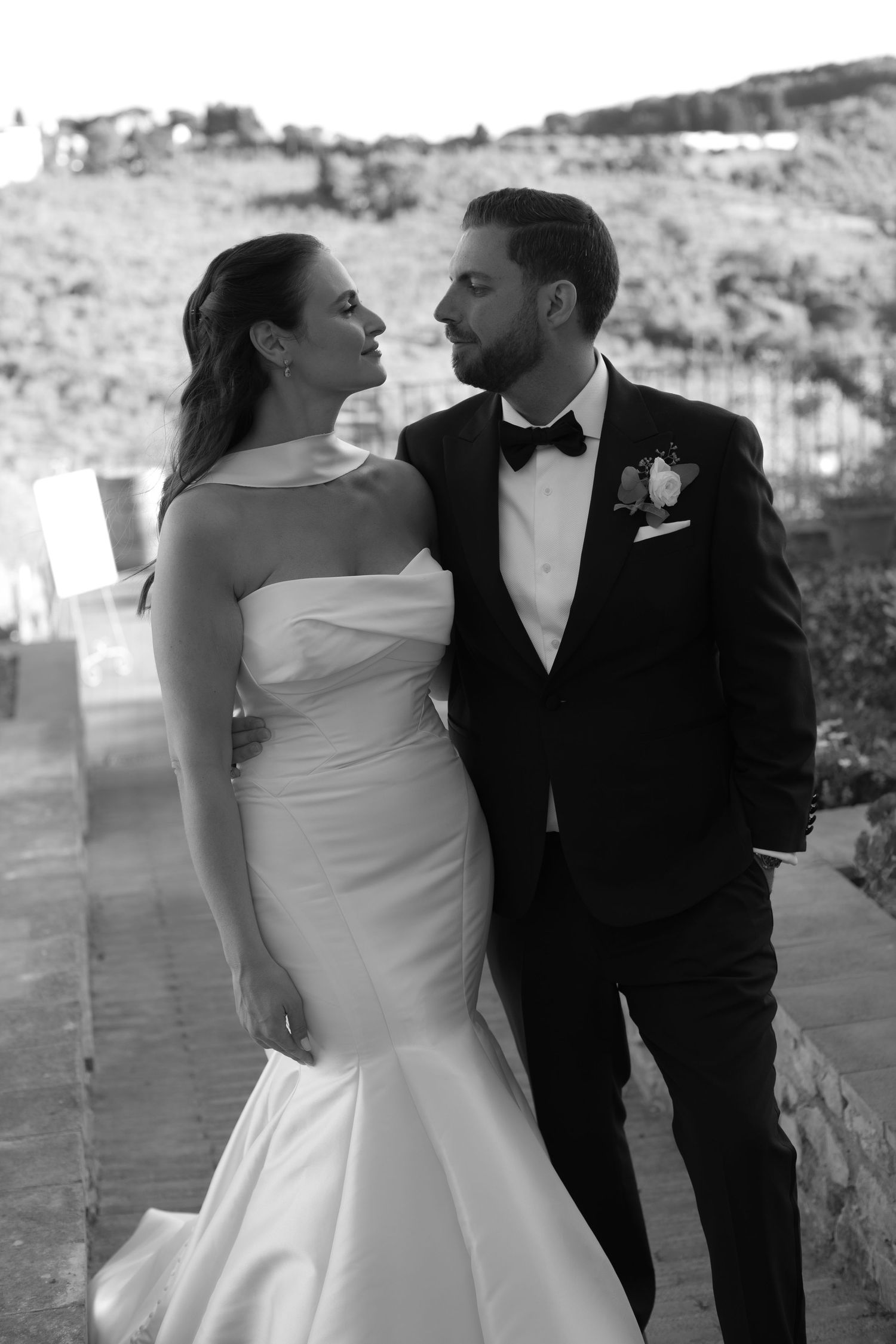 Sophisticated bridal elegance in an editorial shot