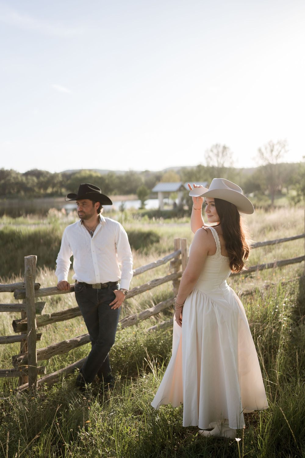 San Antonio cowboy engagement photoshoot
