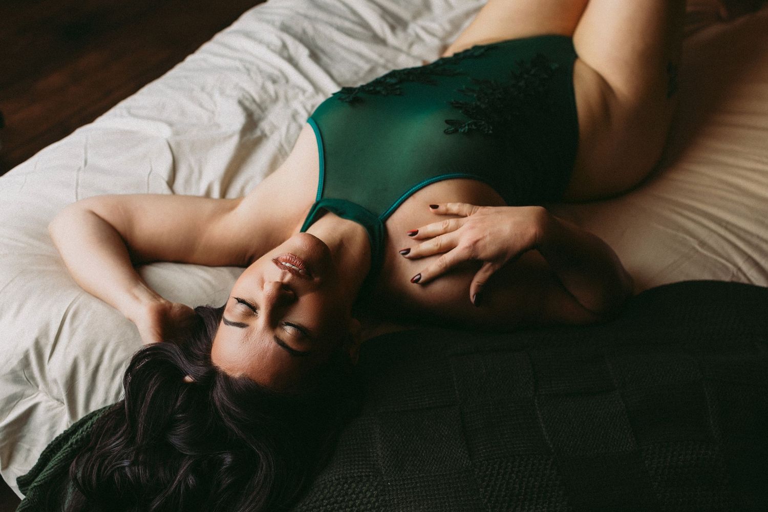 Professional photo of a woman in lingerie