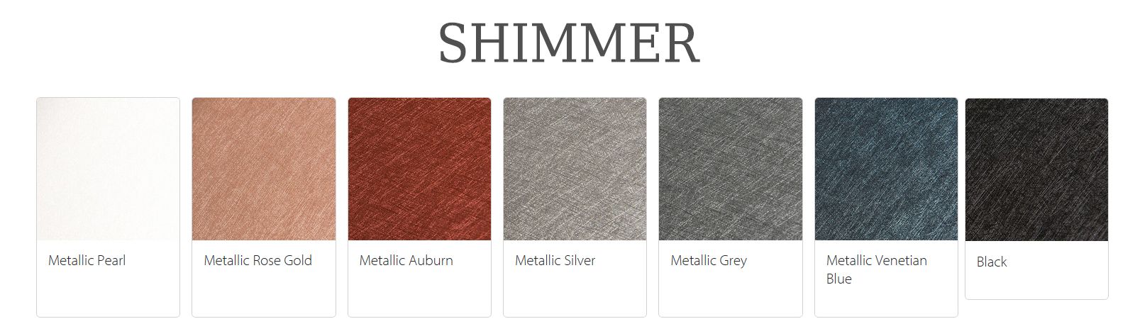 A color palette swatch strip showing various leatherette material finishes in earth tones, blues, reds and greens.