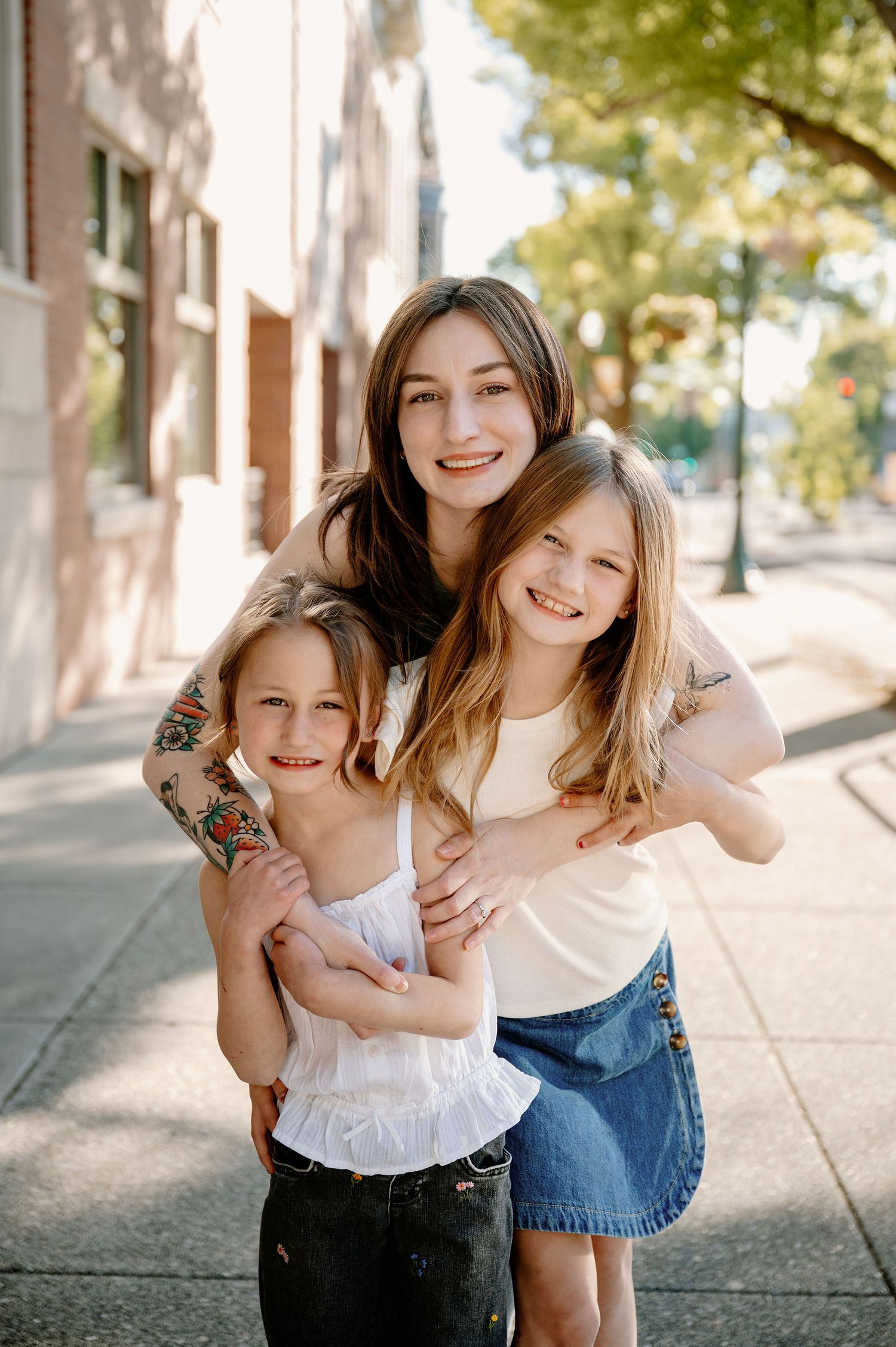 Downtown family pictures in Walla Walla, Washington
