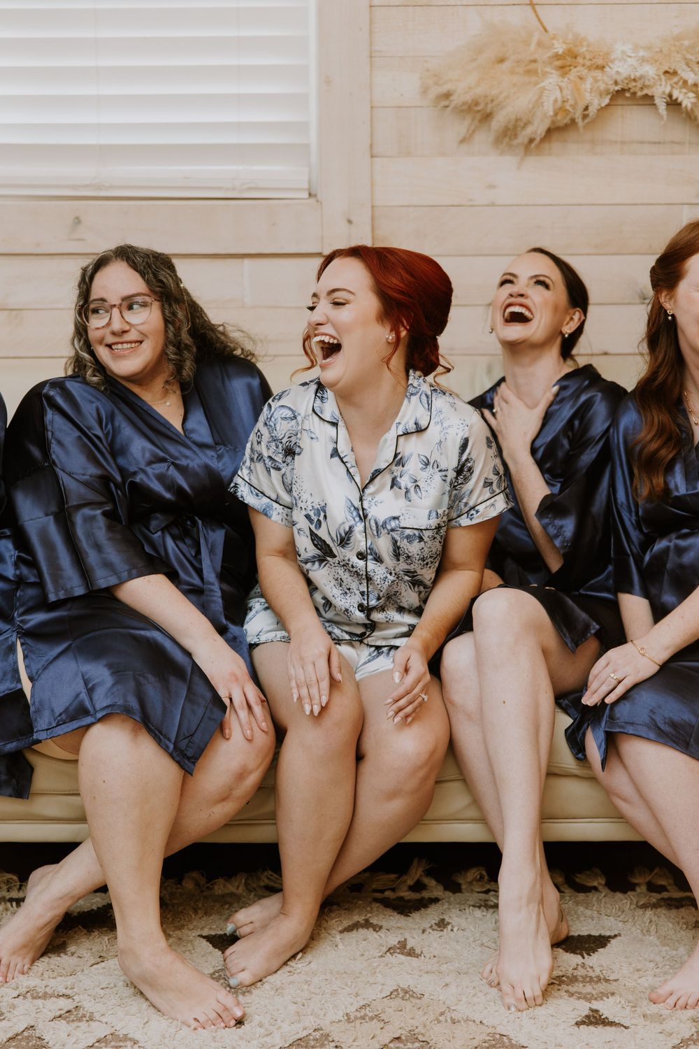 Bridal party photos wedding at Ever After Farms Stockyard Barn captured by Lindsay McDow Photography. Top Knot Artistry, DJ Last Call