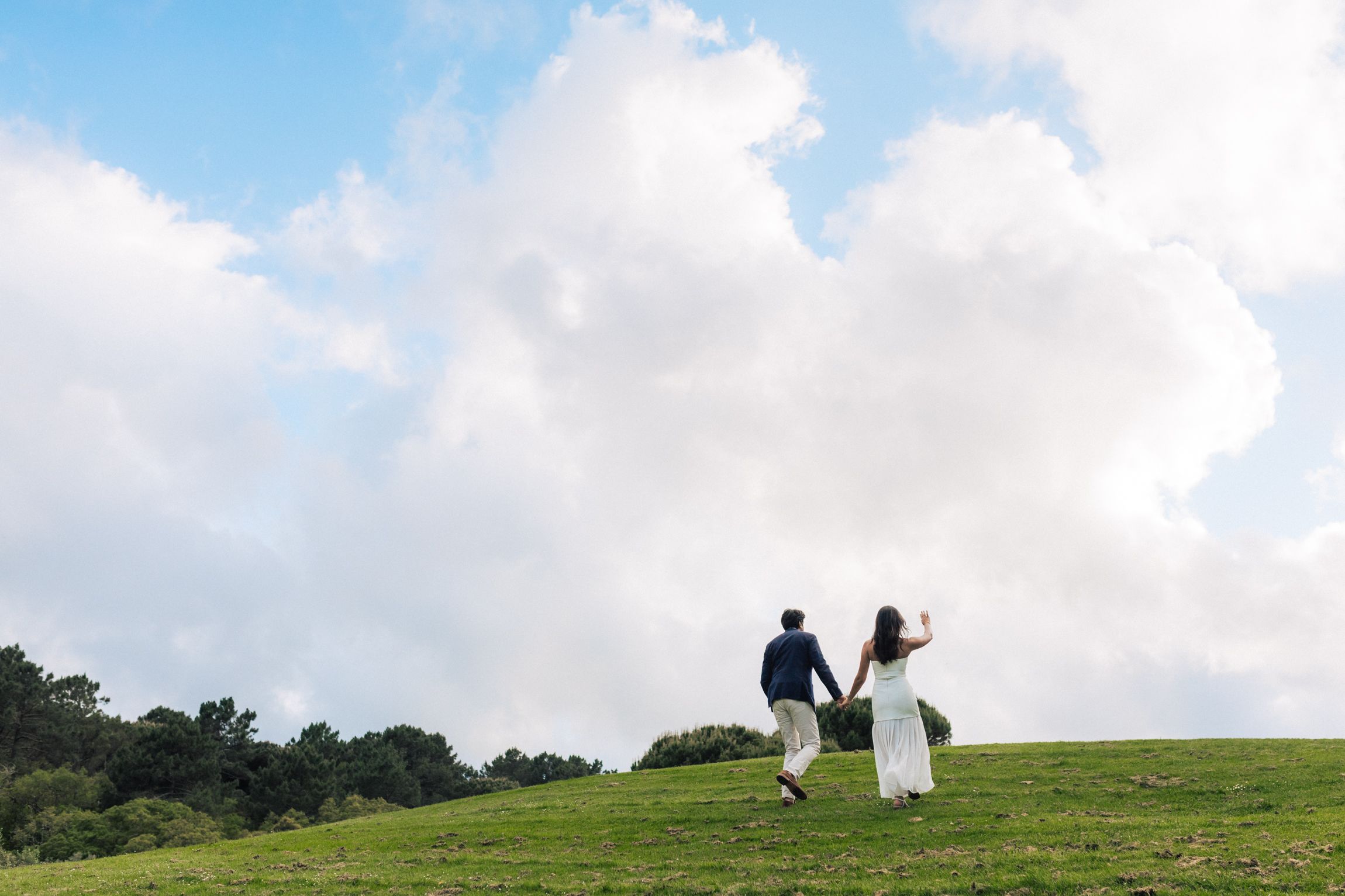 Romantic engagement photo-shoot in Sintra, Portugal, with an Indian couple exploring Penha Longa. By a destination wedding Photographer
