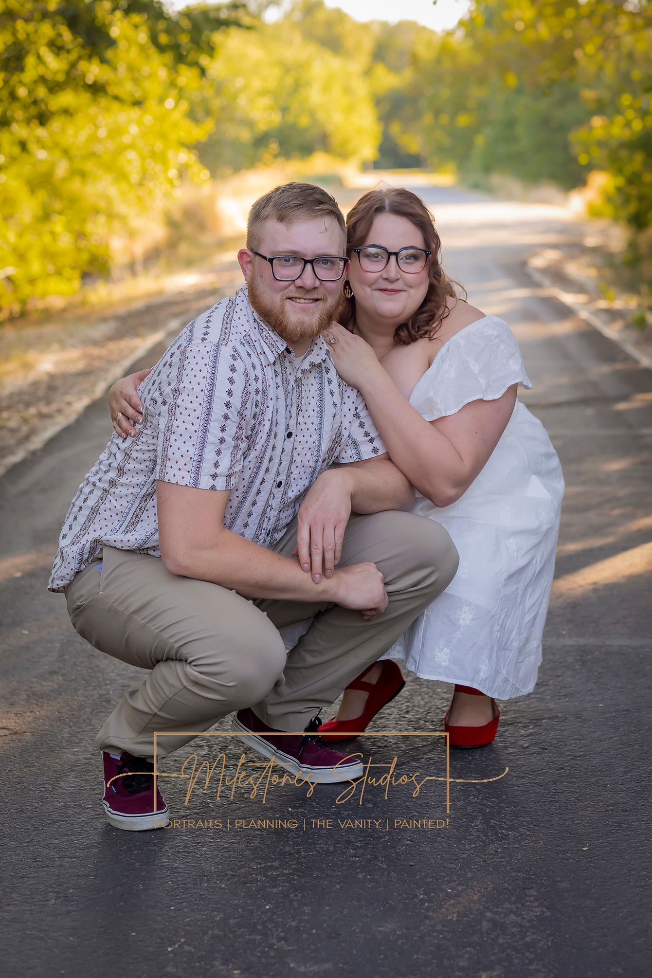 summer couple at park