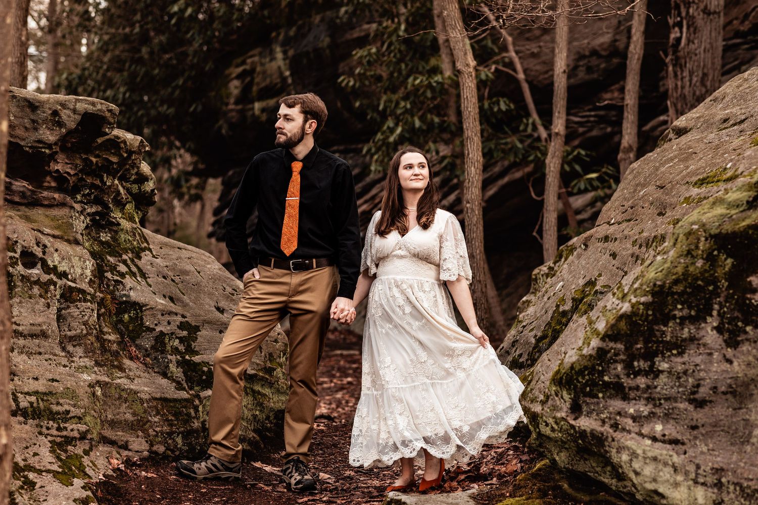 WV engagement session at Coopers Rock State Park