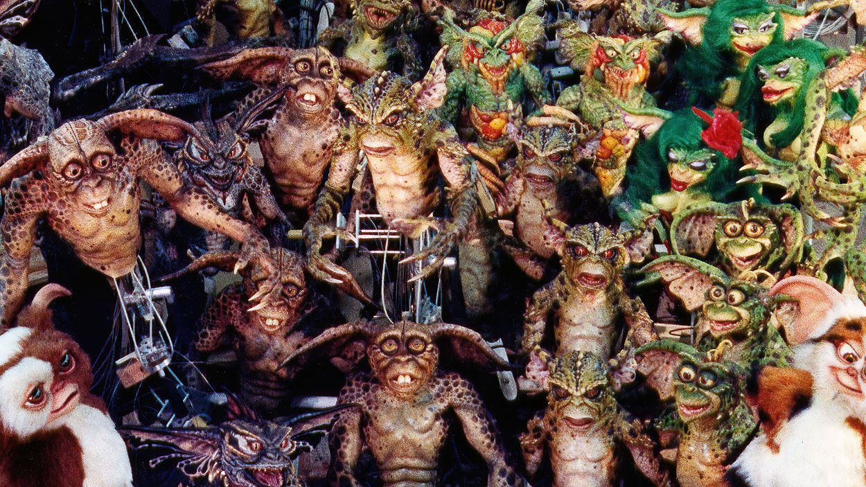 Group photo of Gremlins puppets