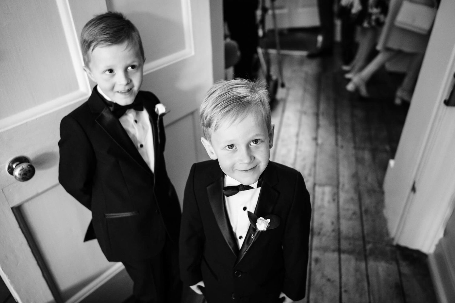 Page Boys at a wedding in The Orangery Maidstone Kent