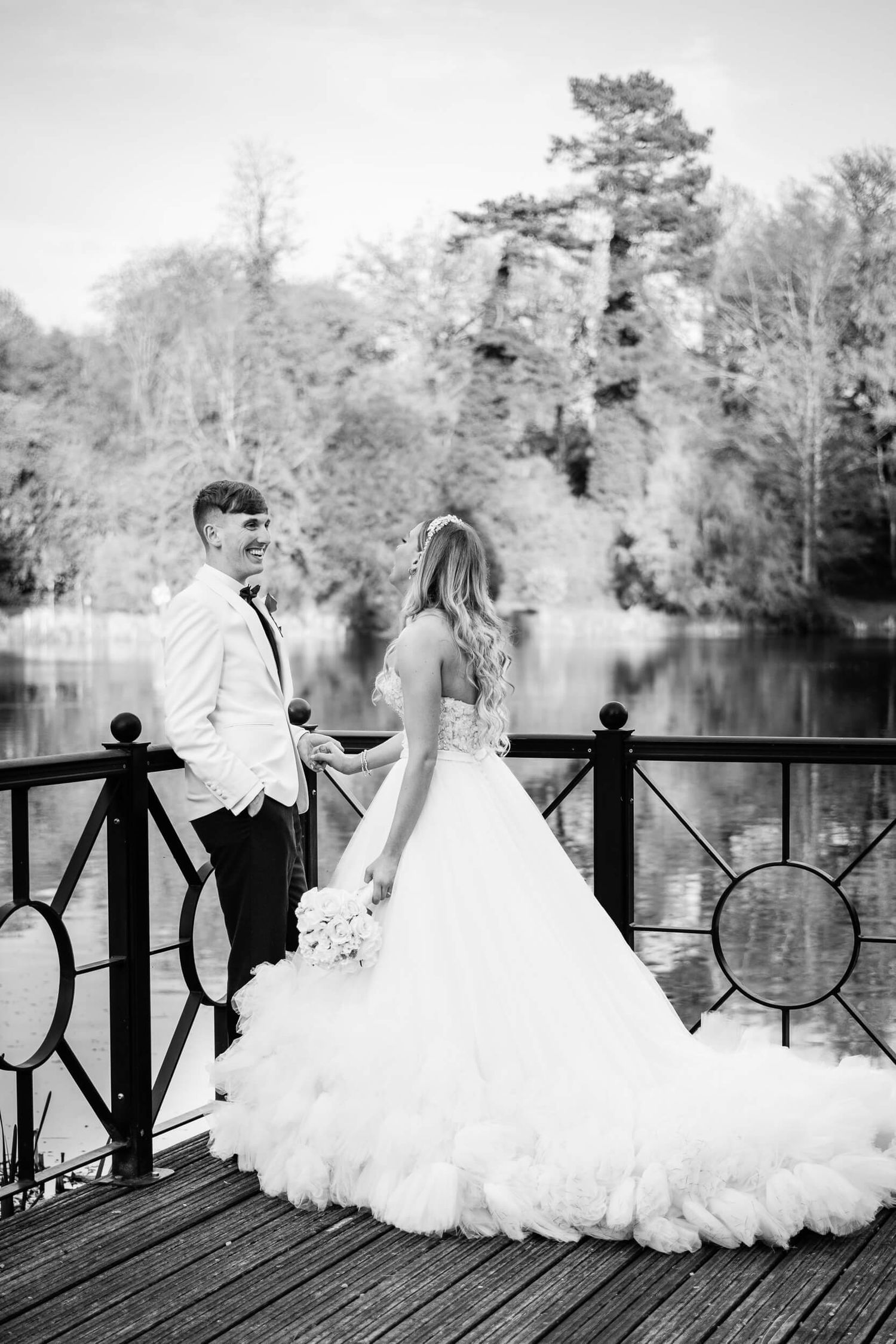 bride and groom relax at the orangery in kent wedding photography