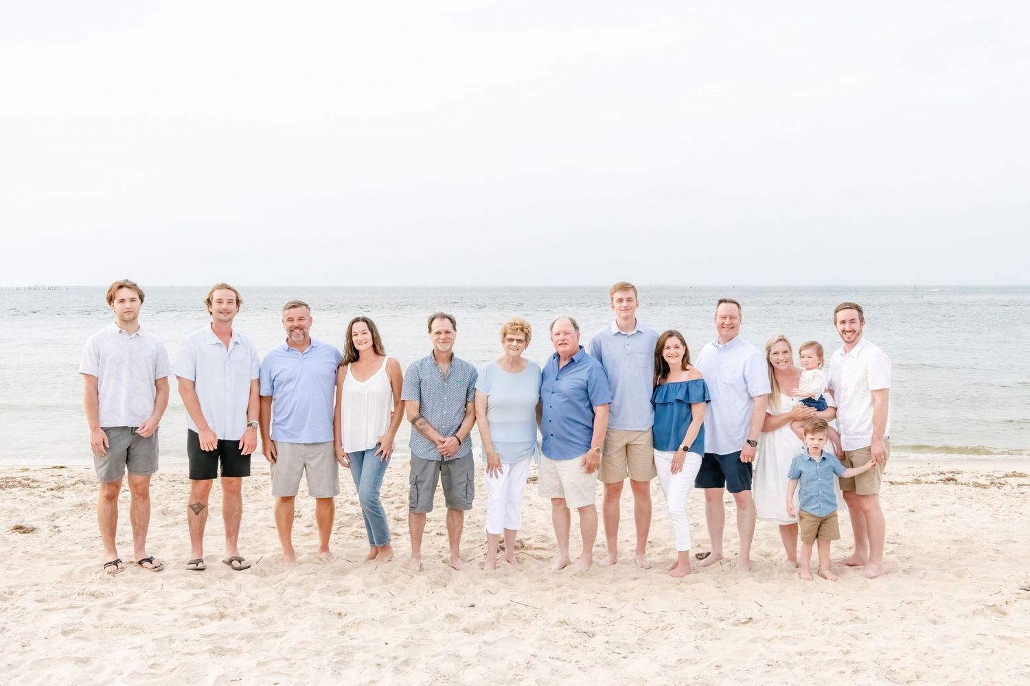 Family Photo in Virginia Beach. Chix Beach, Virginia Beach, Virginia. Virginia Beach Photographer.