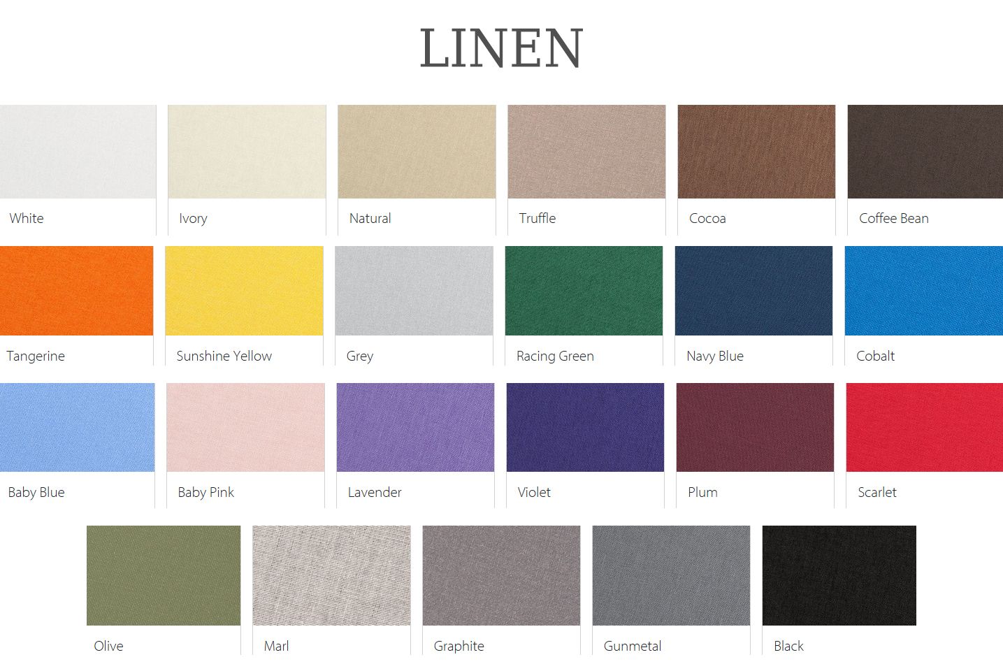 A color palette swatch strip showing various leatherette material finishes in earth tones, blues, reds and greens.