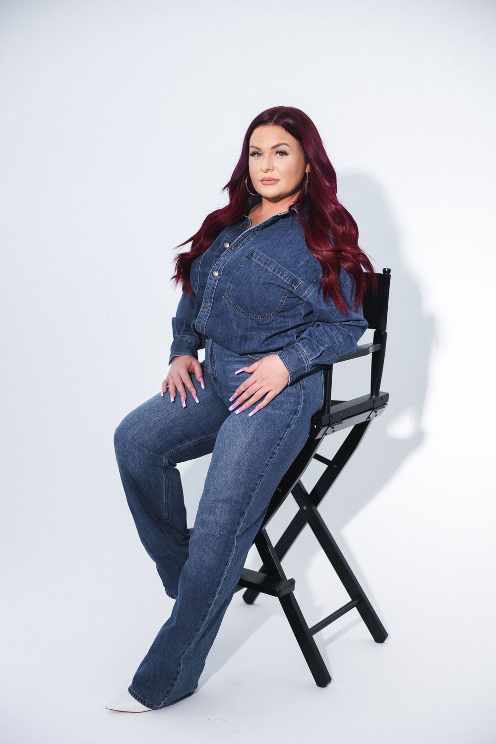 Professional branding portraits for women in business with an editorial vibe taken at a studio setting.