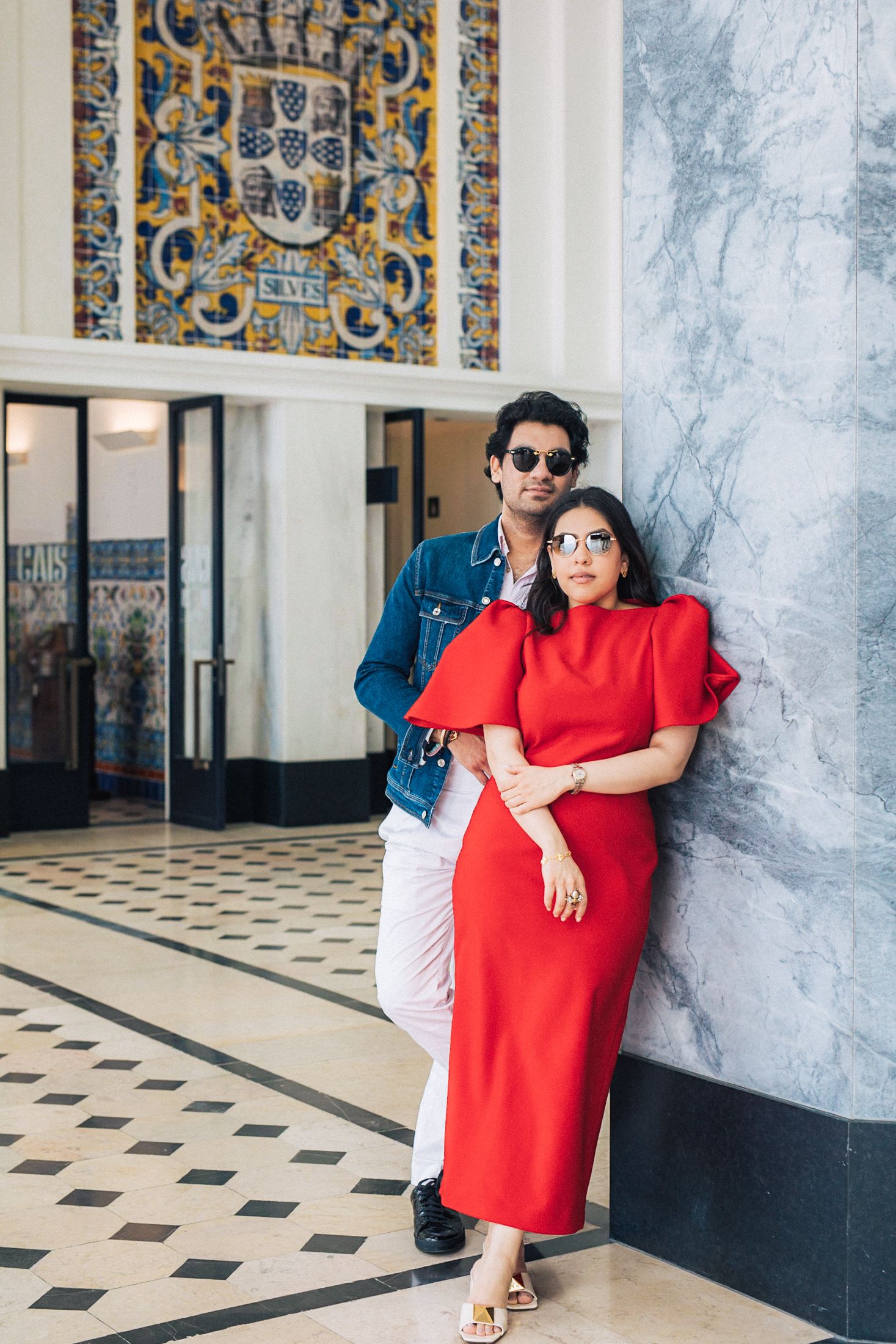 Pre-wedding photography in Lisbon for Indian couple visiting Portugal.