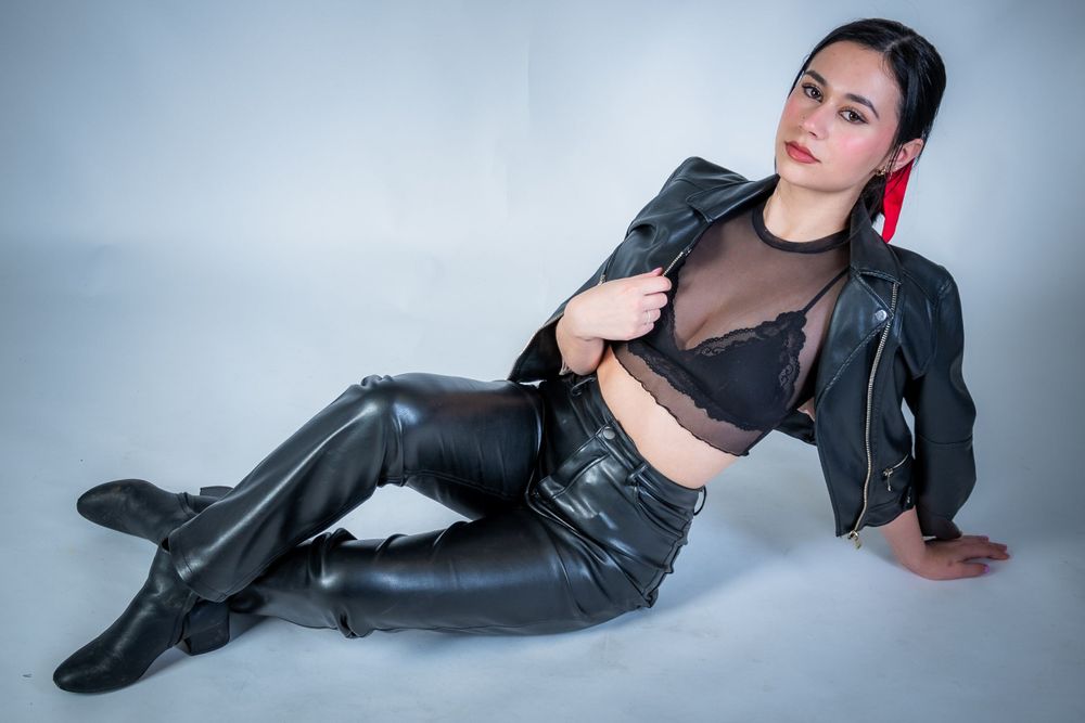 Séance photo en studio avec éclairage professionnel