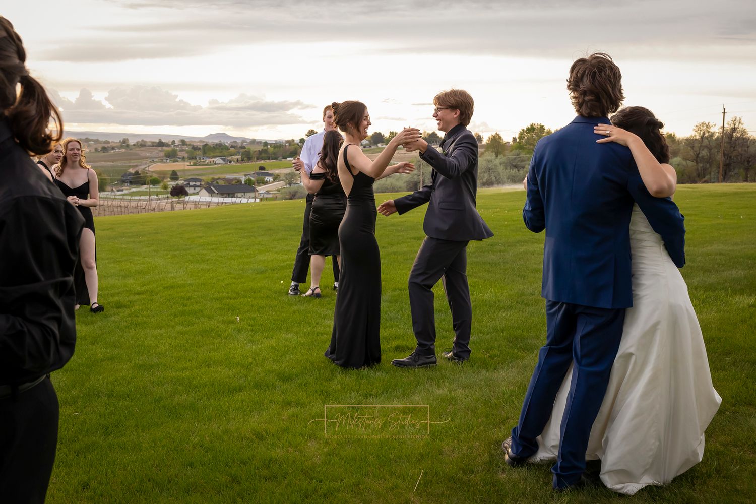Dancing at wedding reception Garman Hill
