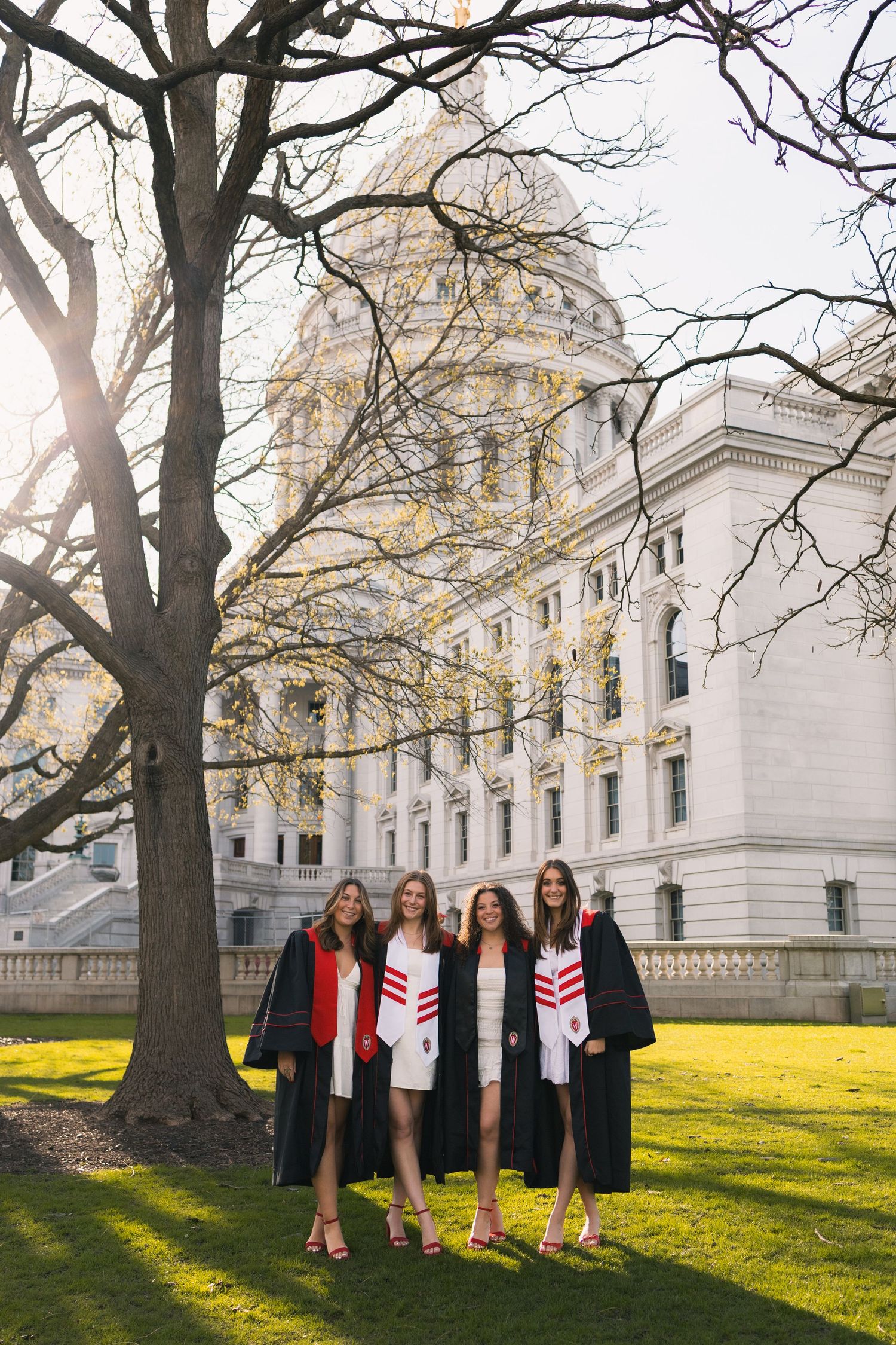 uw madison university of wisconsin alumni graduation graduates professional photos bascom hill capitol building college sorority sisters