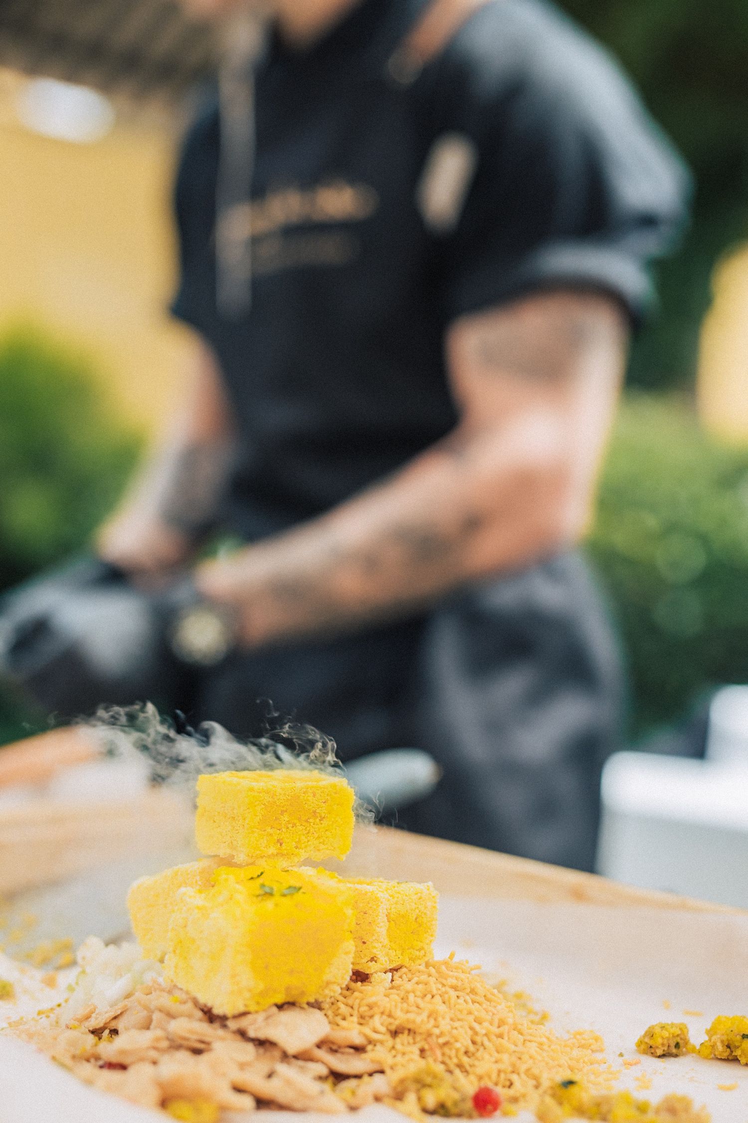 Exquisite Indian cuisine by Passage to India Catering at a Destination Indian Wedding in Portugal in Penha Longa Resort
