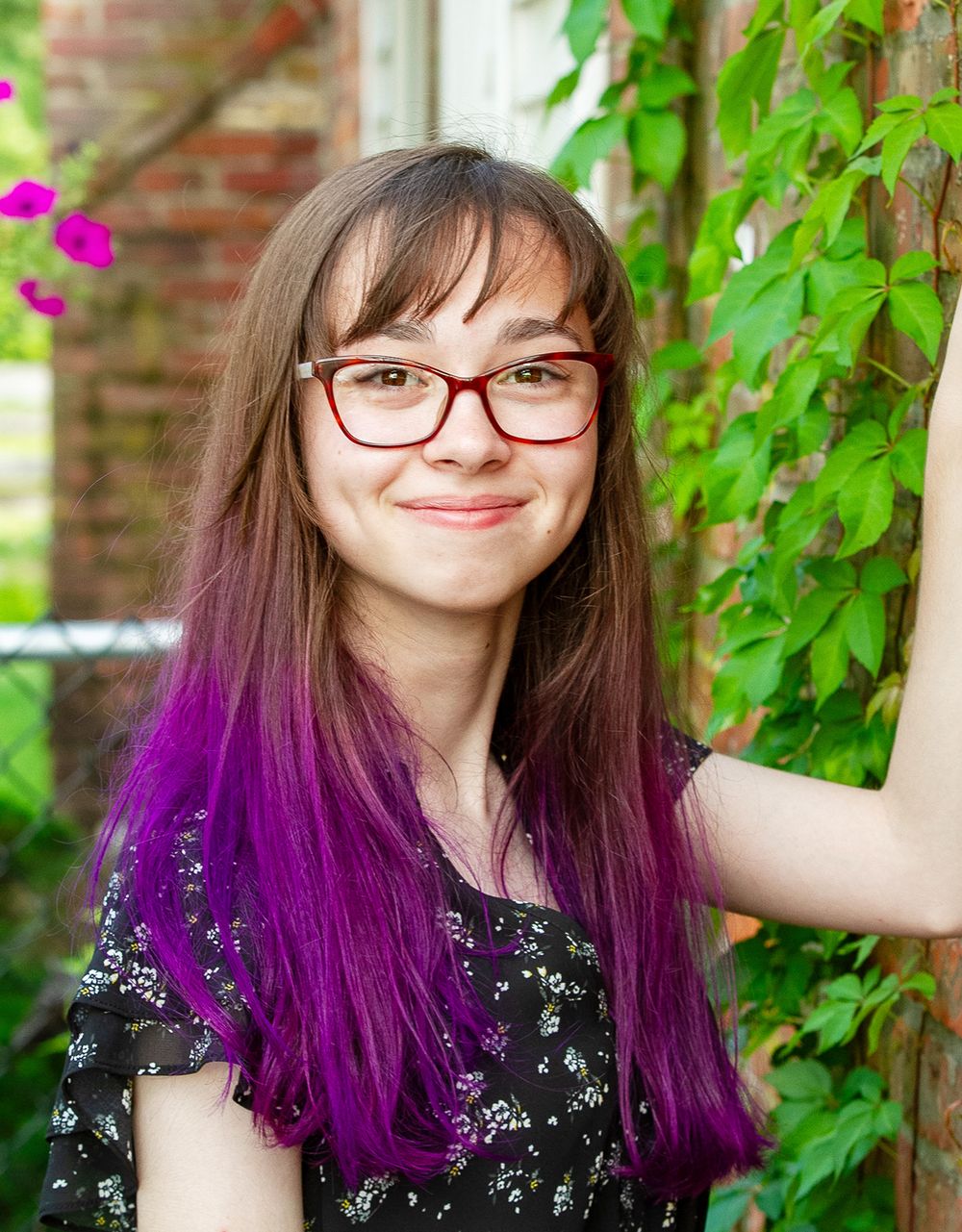 senior, high school senior, senior session, senior photos, senior photographer, senior photography, nc senior photographer, purple hair girl