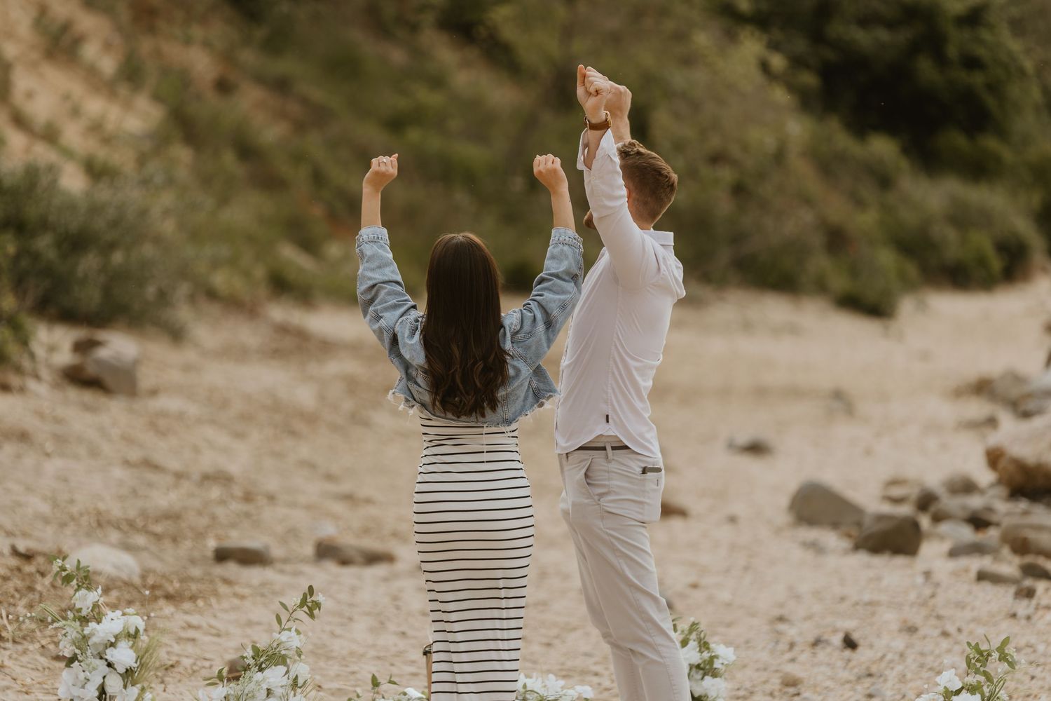 Surprise beach proposal in Long Island, NY