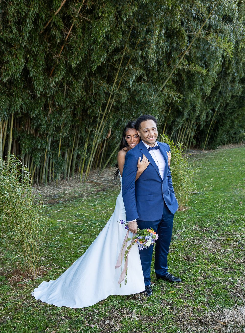 beautiful brides, black bride, black wedding, handsome groom, wedding photographer, Camelot meadows, nc wedding photographer, couple poses