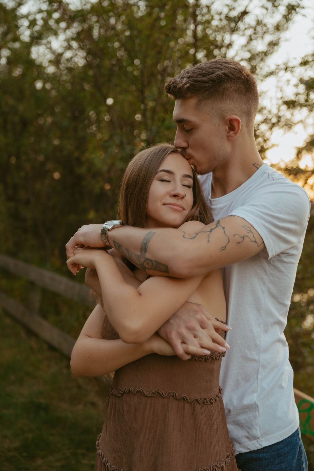 Romantic edmonton engagement session