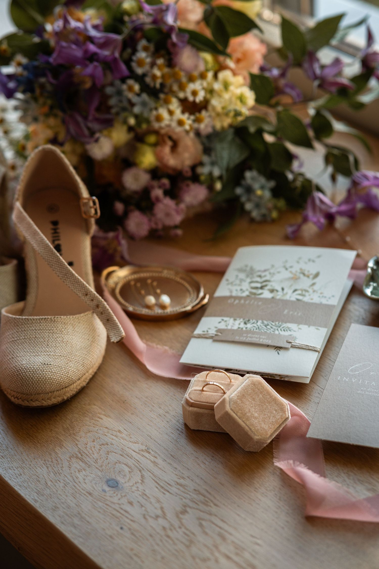 Flatlay de mariage