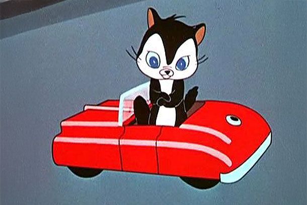 Stills from Chuck Jones cartoon "Feed the Kitty"
