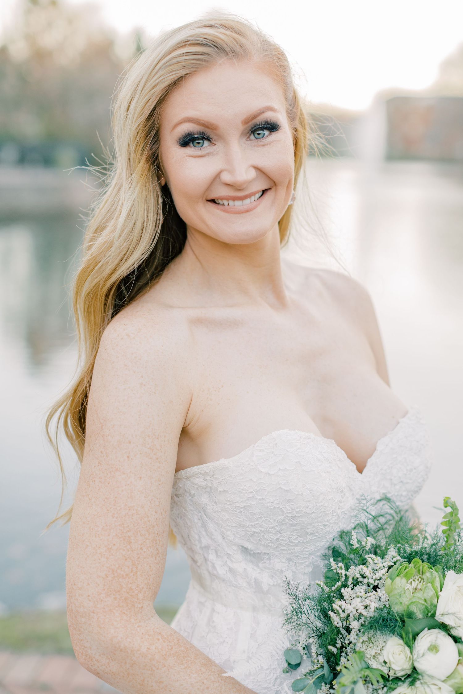 Bridal Portrait at Founders Inn and Spa. Virginia Beach Wedding Photographer.