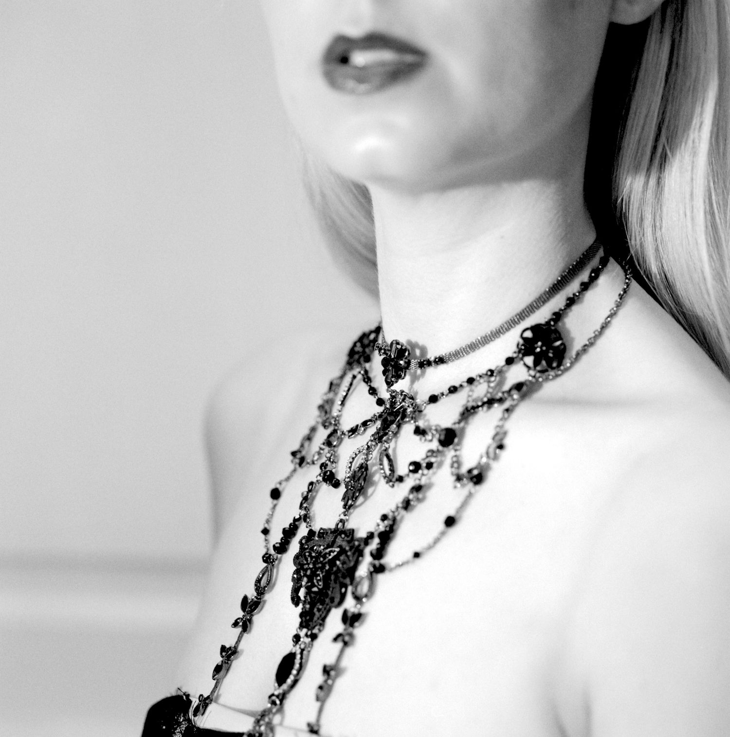 Black and white photograph of UK model Han Rose during Shoot 3 of Project Vampirique #projectvampirique
