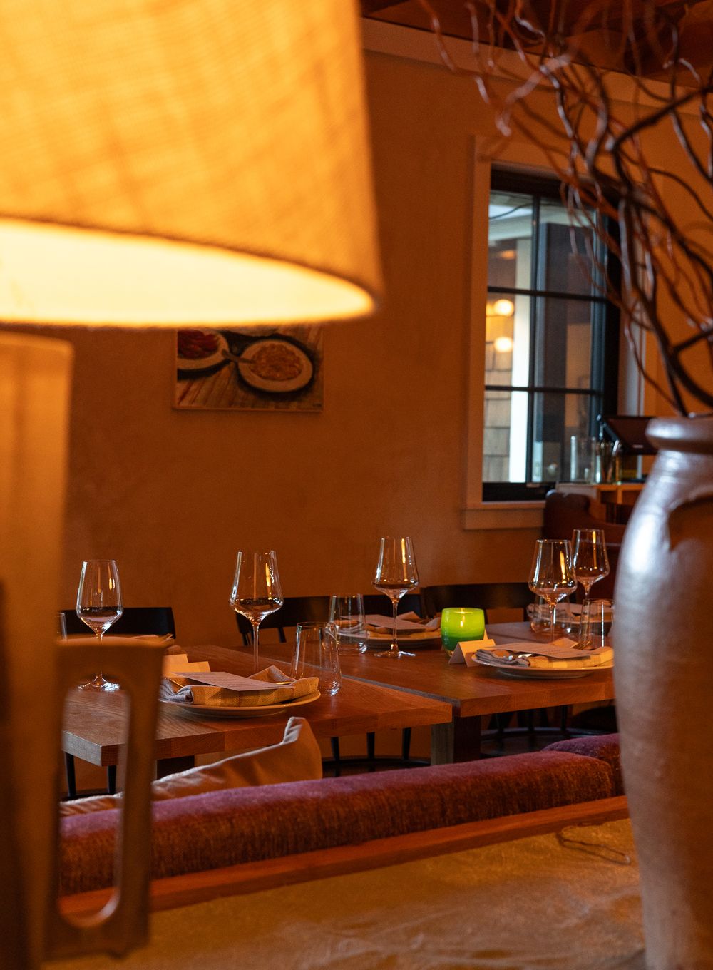 Dinner at lodge in West Sonoma County