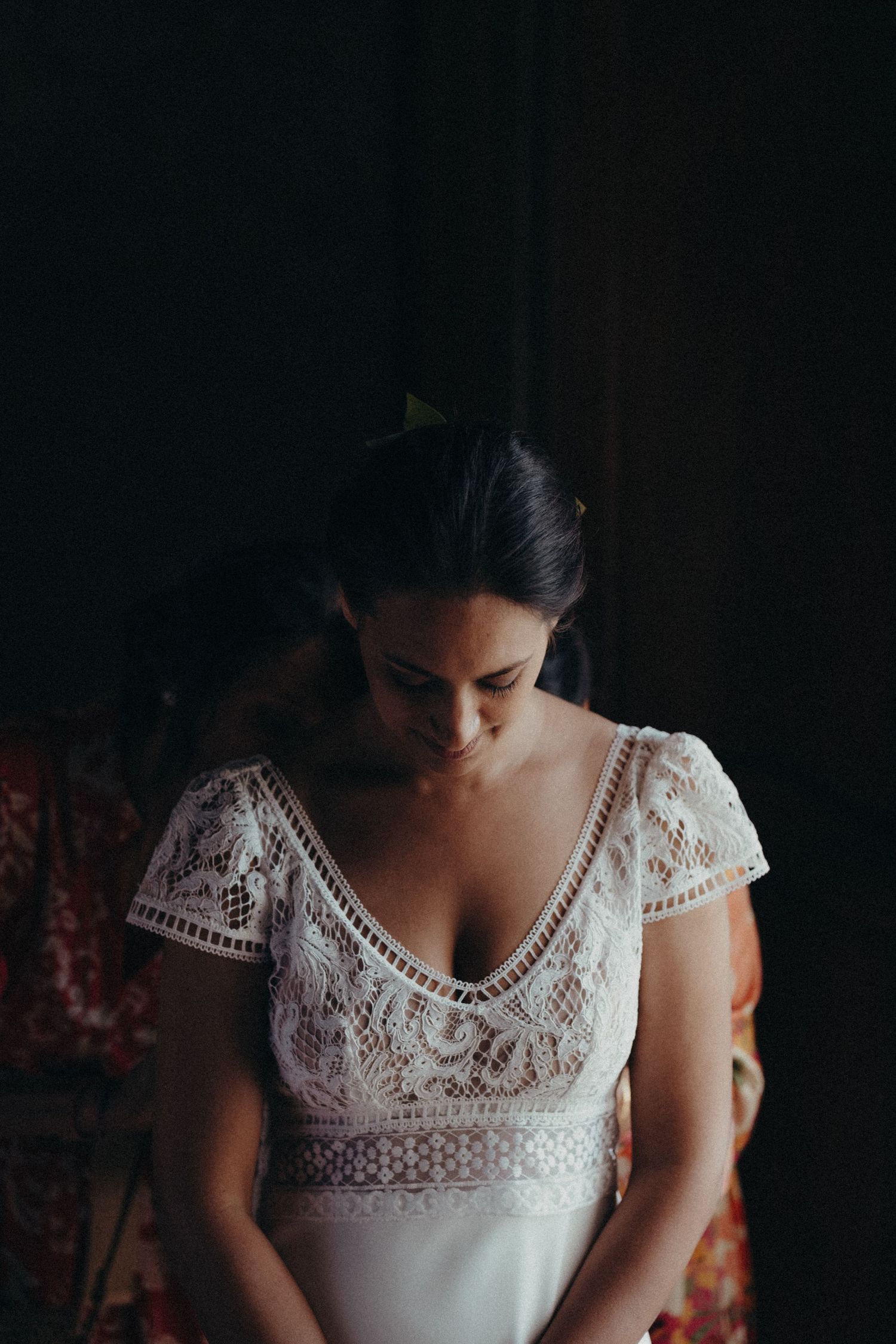 préparatifs de la mariée