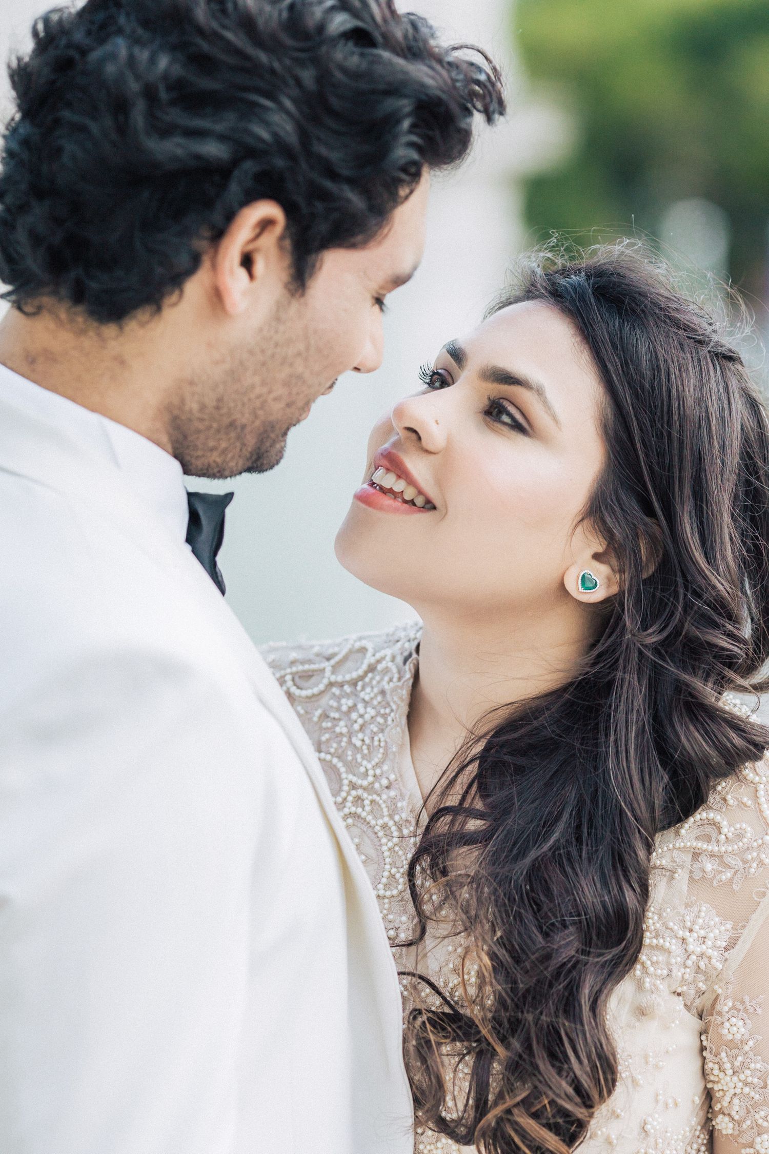 Indian couple in a luxurious engagement photoshoot at the Madonna Suite, Pestana Palace, Lisbon.
