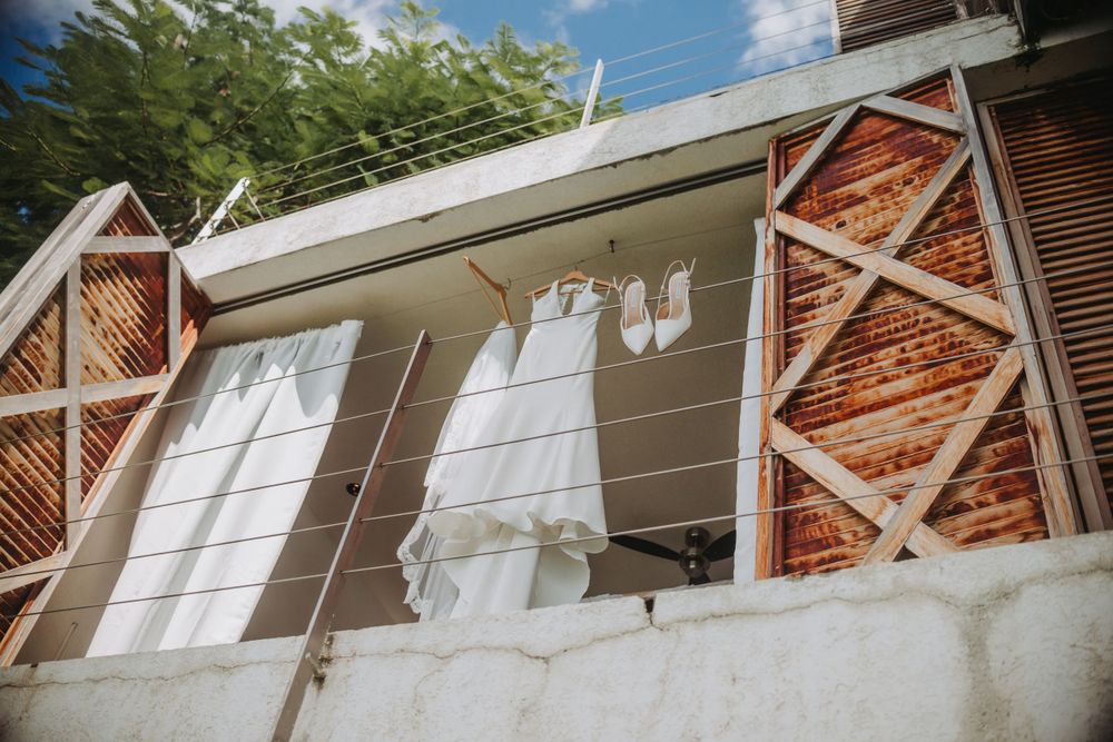 Bride prep- Destination wedding at Cosmos Villa in Soufriere, St Lucia by Alberta Henry Photography, St. Lucia Wedding Photographer