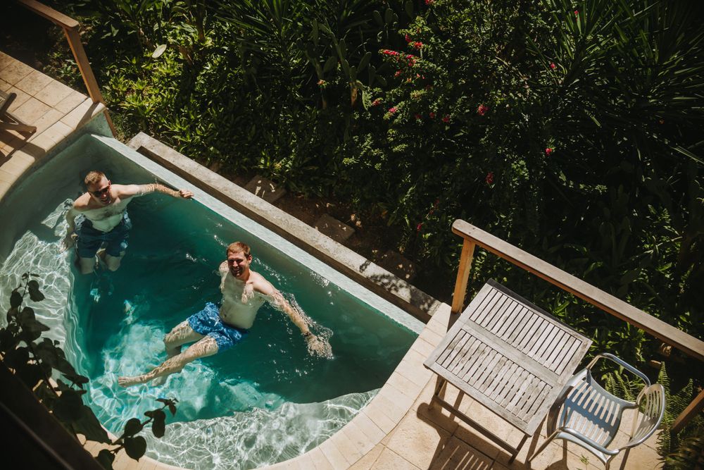 Groom prep - Destination wedding at Cosmos Villa in Soufriere, St Lucia