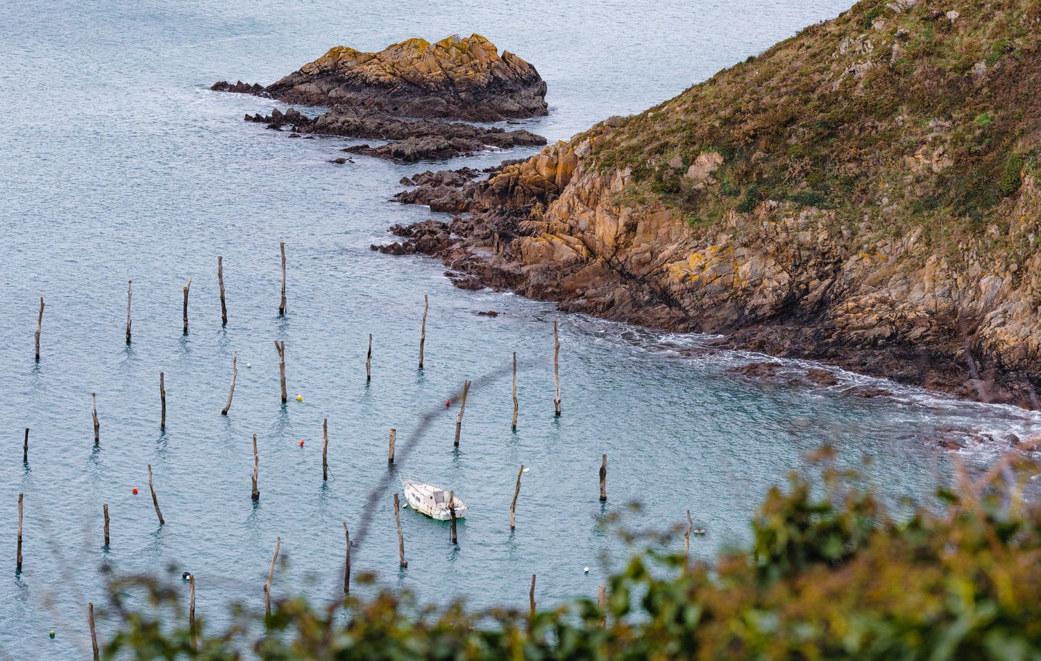 Natural Harbor at Plage d'or on the Brittany Coast of France