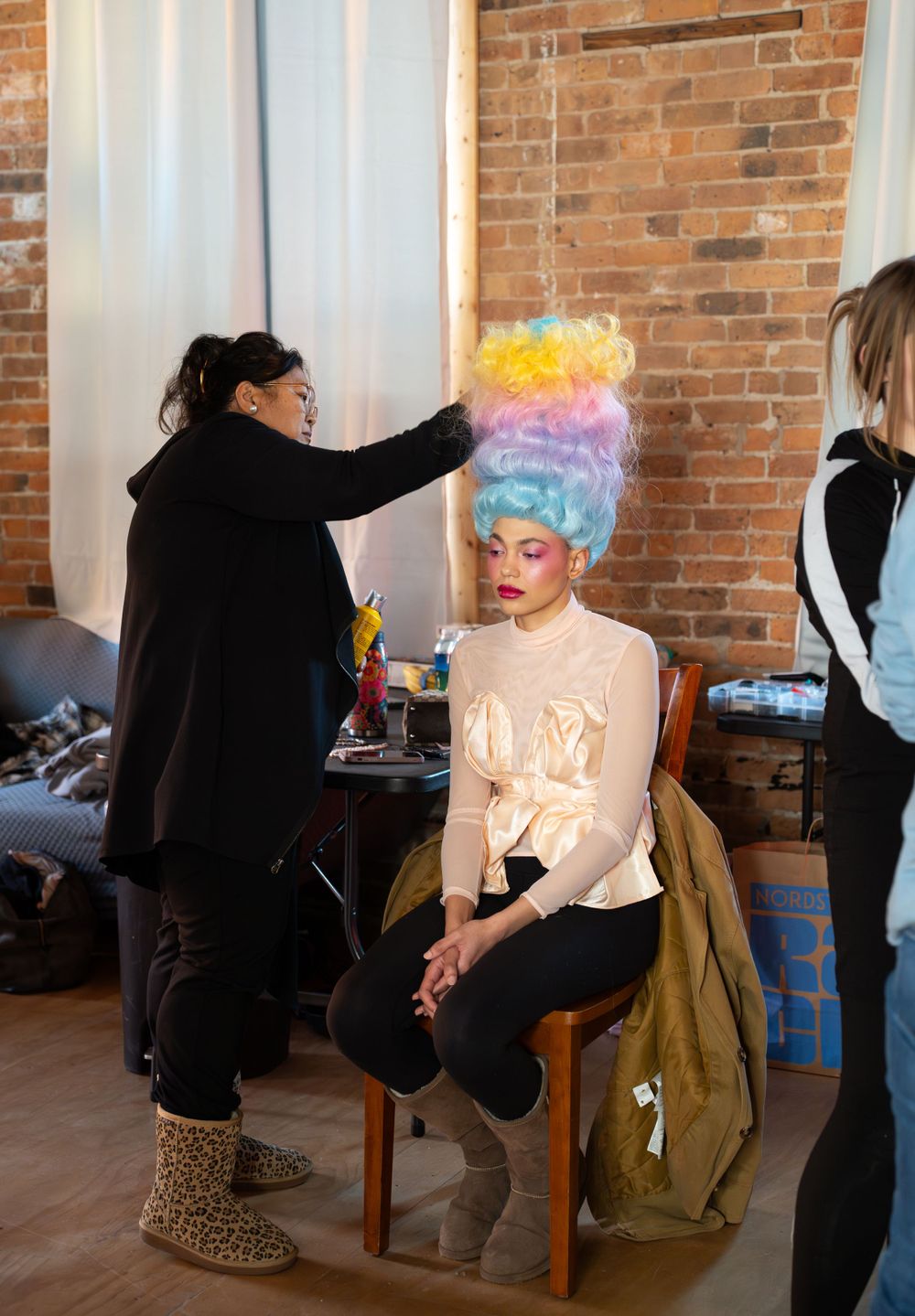 Social media content by a chicago content creator for a beaty photoshoot. Featuring Mariefel Westa and Zoe Kuenning