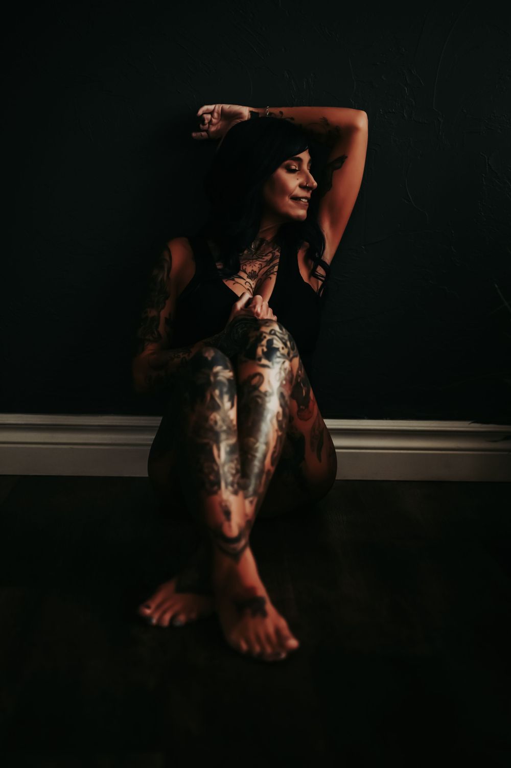 Luxury boudoir photoshoot in Billings, Montana with soft, romantic lighting