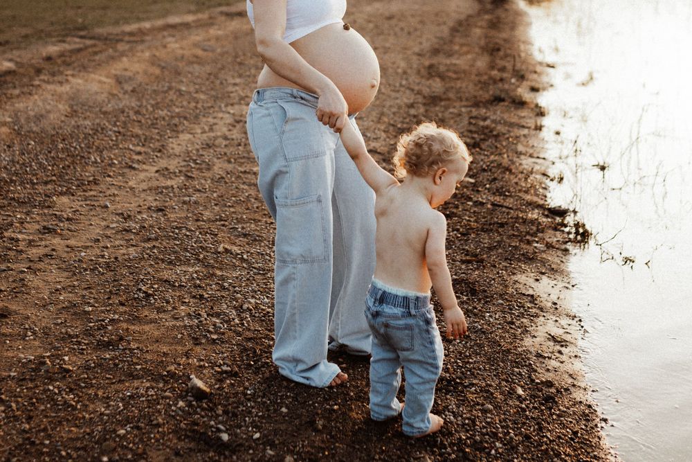 Beach Maternity Session Fort Wayne Indiana