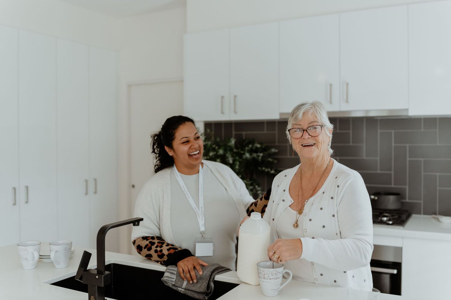 Branding photograph of Happy Valley Home Care team in a relaxed and welcoming setting