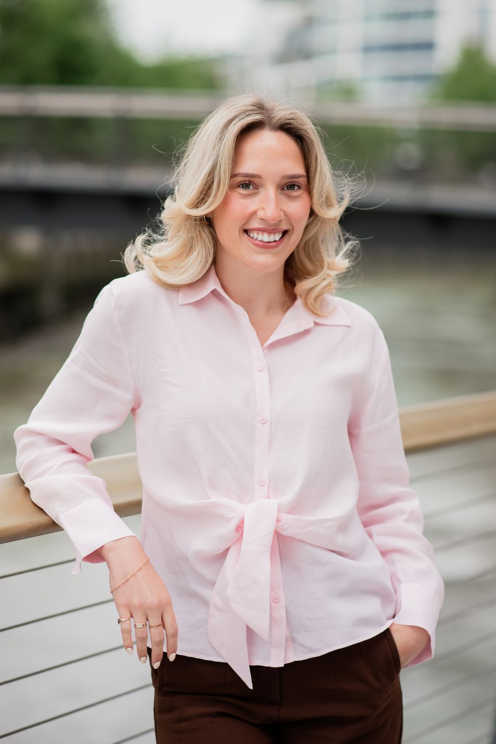 Modern corporate headshot with natural light in London