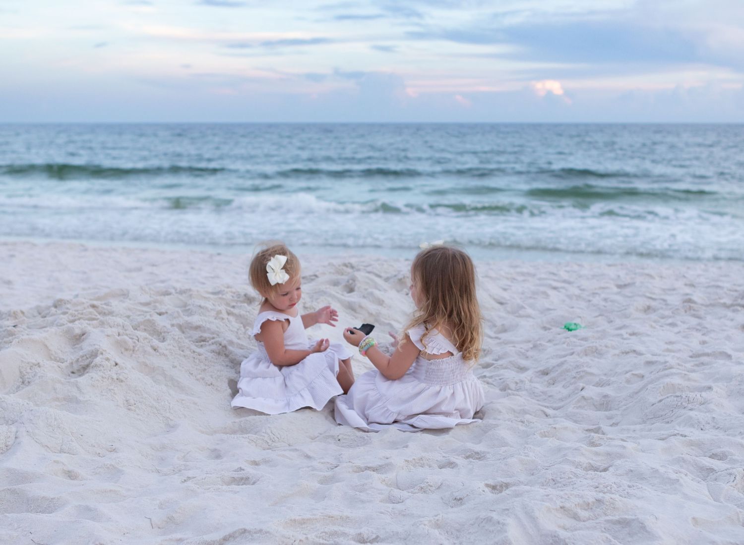 Family portrait Gulf State Park Gulf Shores AL photographer, Gulf Shores Family Photography, sisters playing on the beach