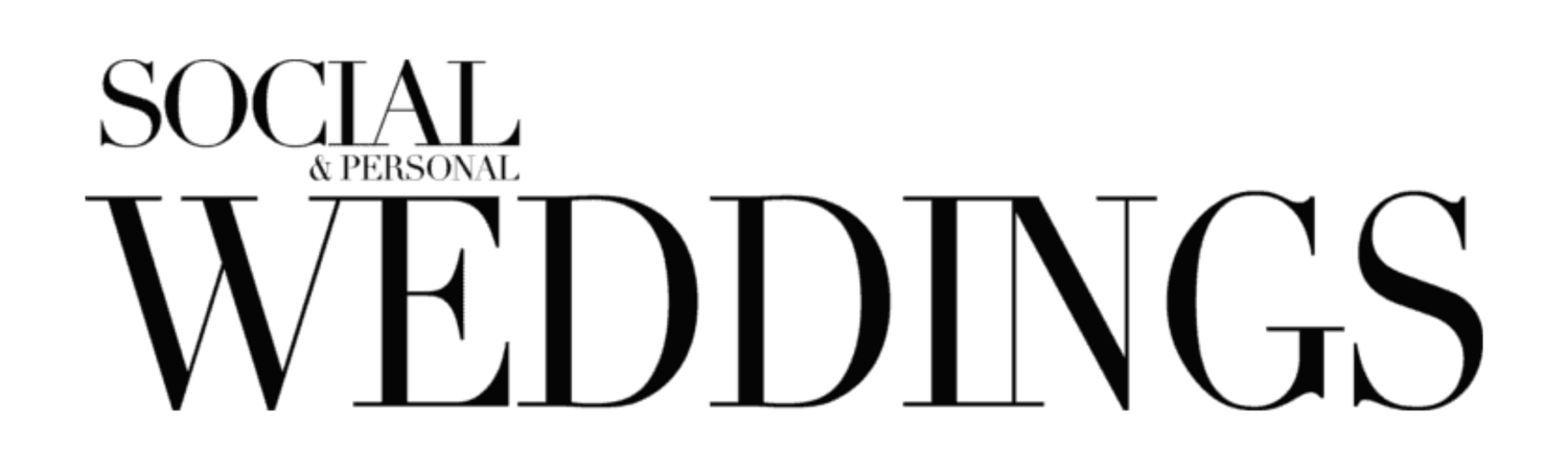Elegant black text logo reading "Social Weddings" with a small subtitle in a minimalist serif font style.