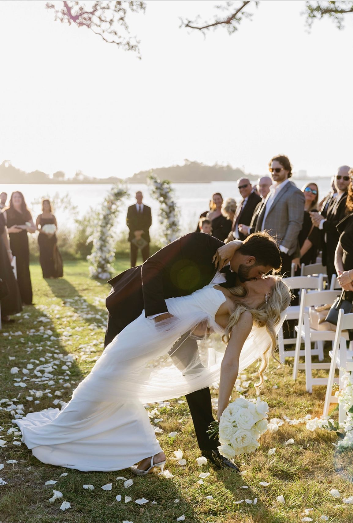 modern and minimal wedding bride and groom Elvis inspired wedding