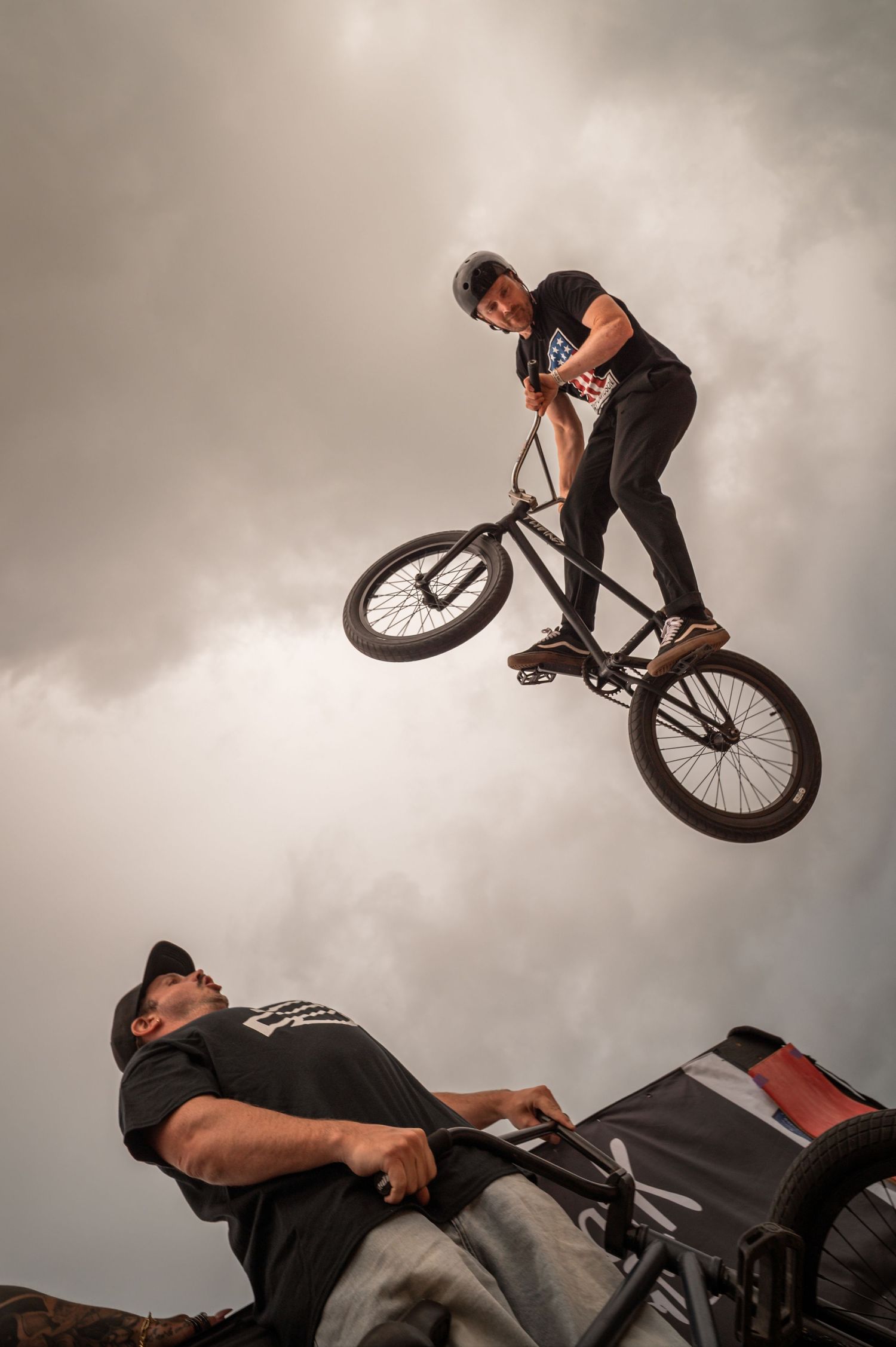 Les riders bmx de la team Harley-Davidson