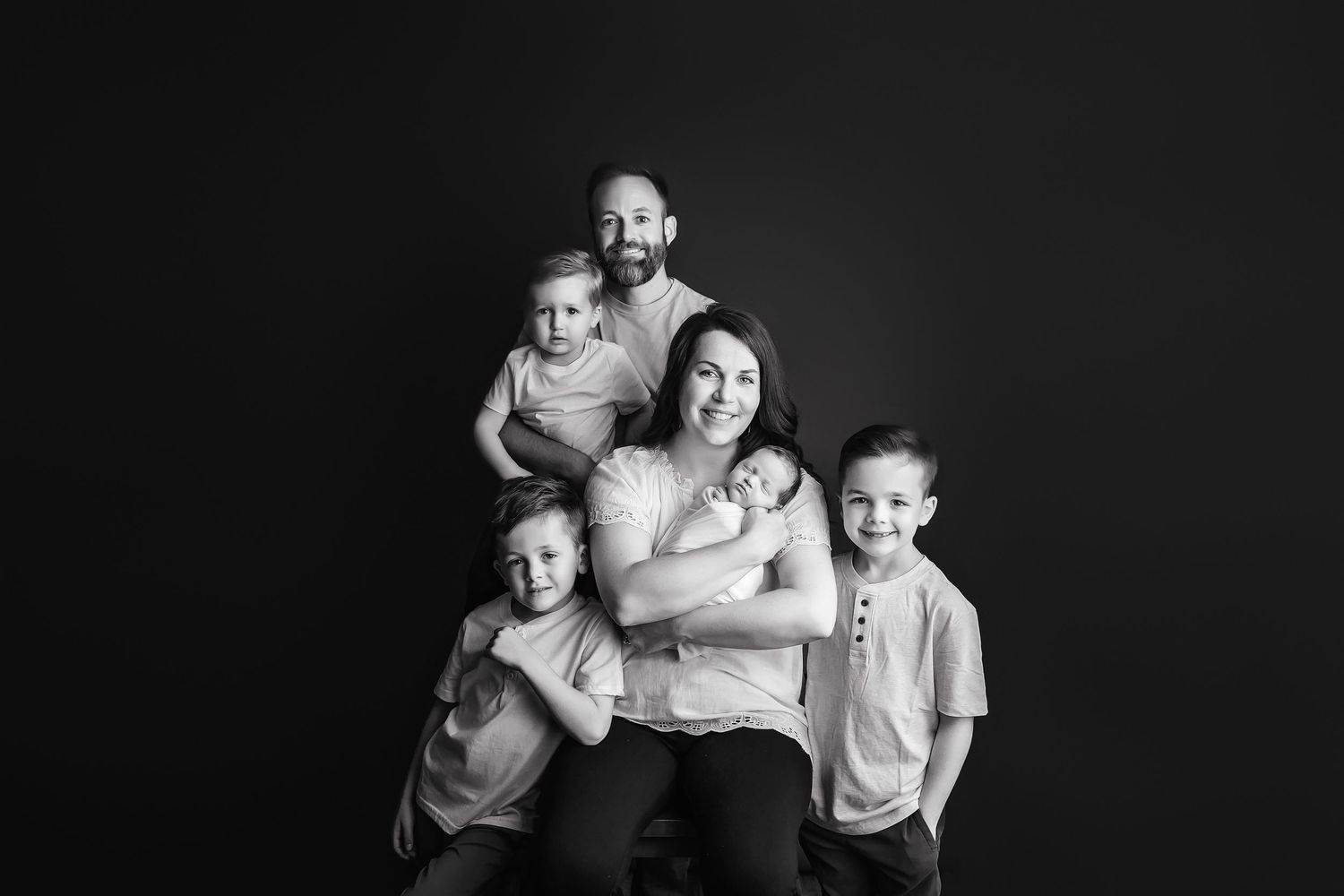 Studio family portrait by Fairbanks Alaska Photographer Applegum Photography