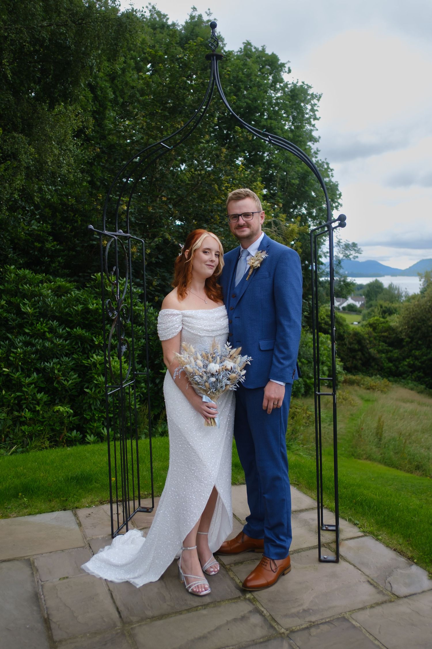 Bride and Groom after their ceremony at Merewood Country House Hotel