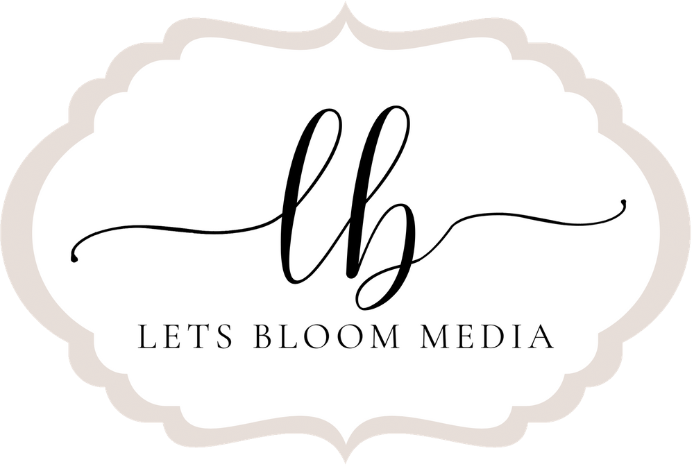 Logga Lets Bloom Media AB, fotograf och content creator i Östergötland.